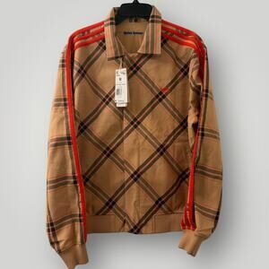 Adidas x Wales Bonner Reversible Harrington Jacket Plaid Beige Men's Medium NWT